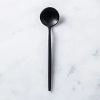 Natural Living Stainless Steel 'Small' Condiment Spoon (Black)