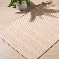 KSP Indoor / Outdoor 'Malso' Flatweave Rug 24x36" (Beige/Natural)