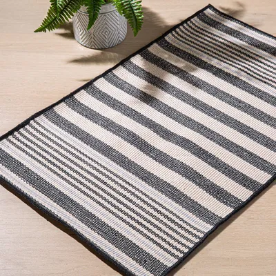 KSP Indoor / Outdoor 'Gideon' Flatweave Rug 24x36" (/Natural