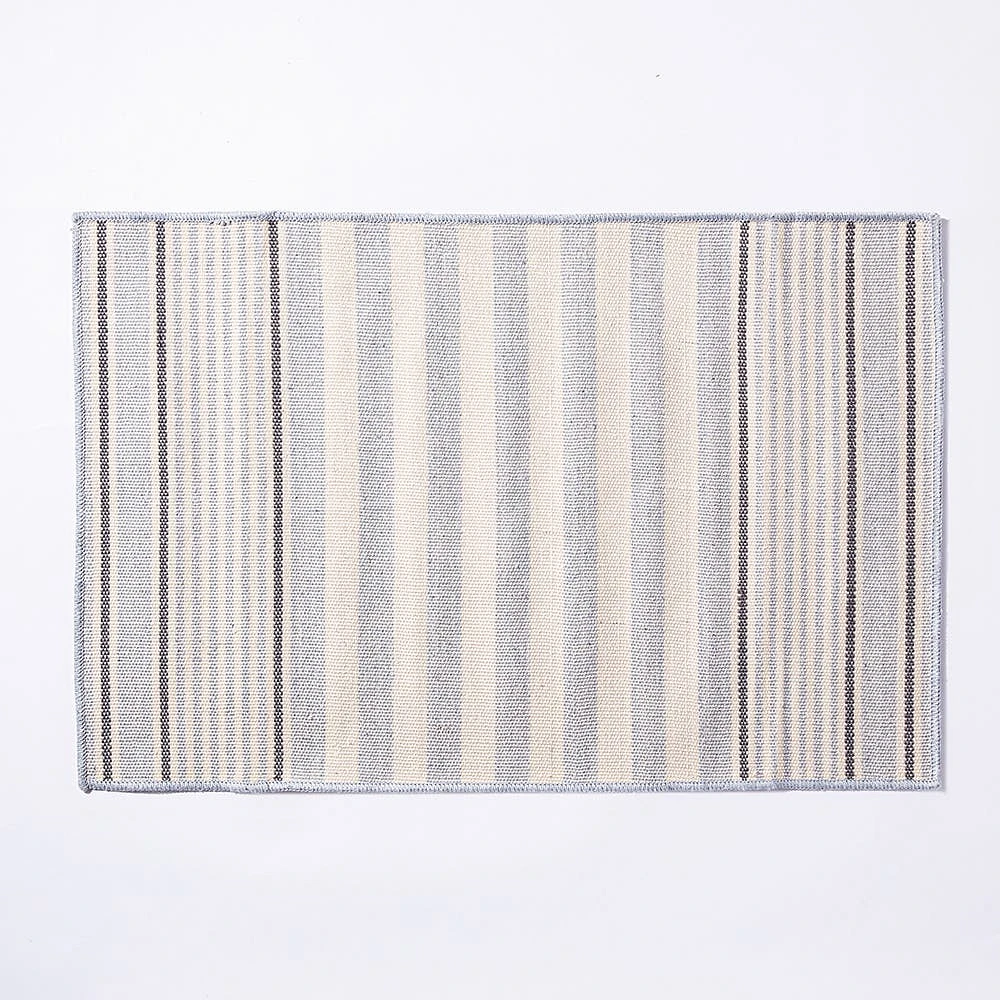 KSP Indoor / Outdoor 'Gideon' Flatweave Rug 24x36" (Grey/Natural)