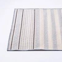 KSP Indoor / Outdoor 'Gideon' Flatweave Rug 24x36" (Grey/Natural)