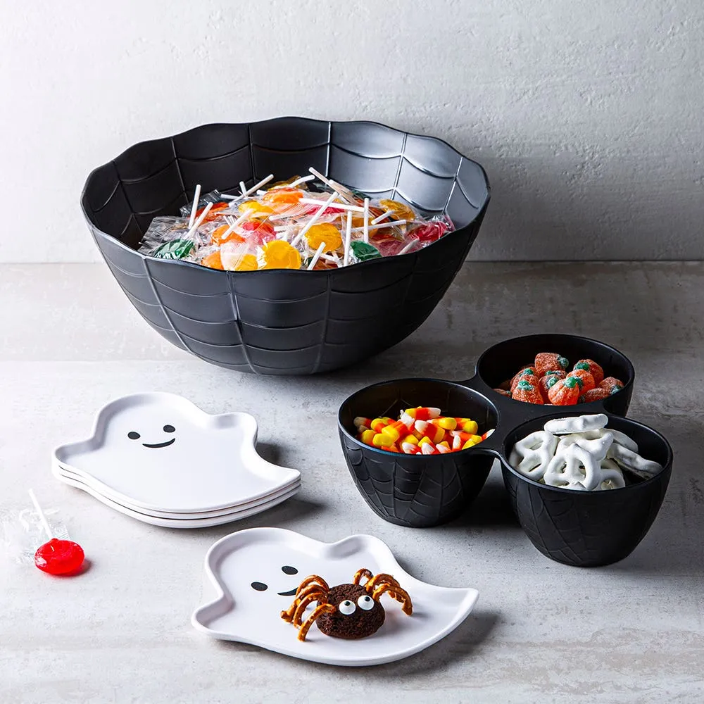 KSP Boo Melamine Tidbit Plate - Set of 4