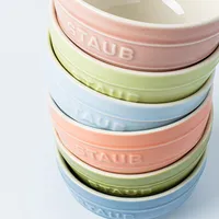 Staub Macaron Ceramic Bowls - Set of 6 400ml (Multi Colour)