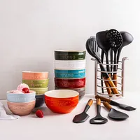 Staub Macaron Ceramic Bowls - Set of 6 400ml (Multi Colour)