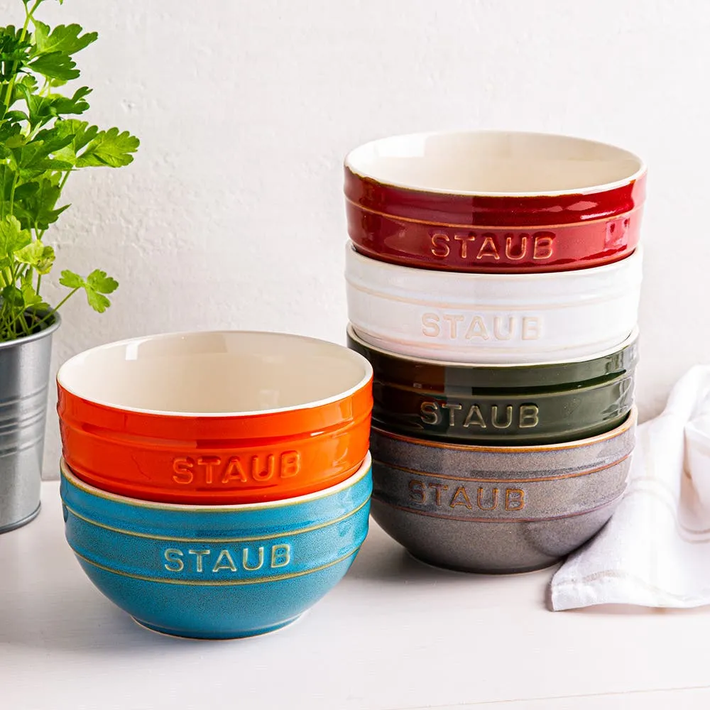 Staub Rainbow Ceramic Bowls - Set of 6 700ml (Multi Colour)