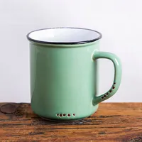 Abbott Enamel Look Stoneware Mug 14oz. (Forest Green)