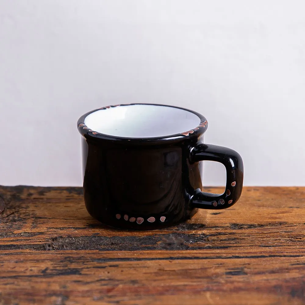 Abbott Enamel Look Stoneware Espresso Mug 3oz