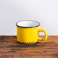 Abbott Enamel Look Stoneware Espresso Mug 3oz. (Yellow)