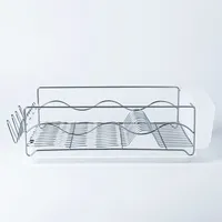 KSP Wave Dish Rack with Tray (Chrome