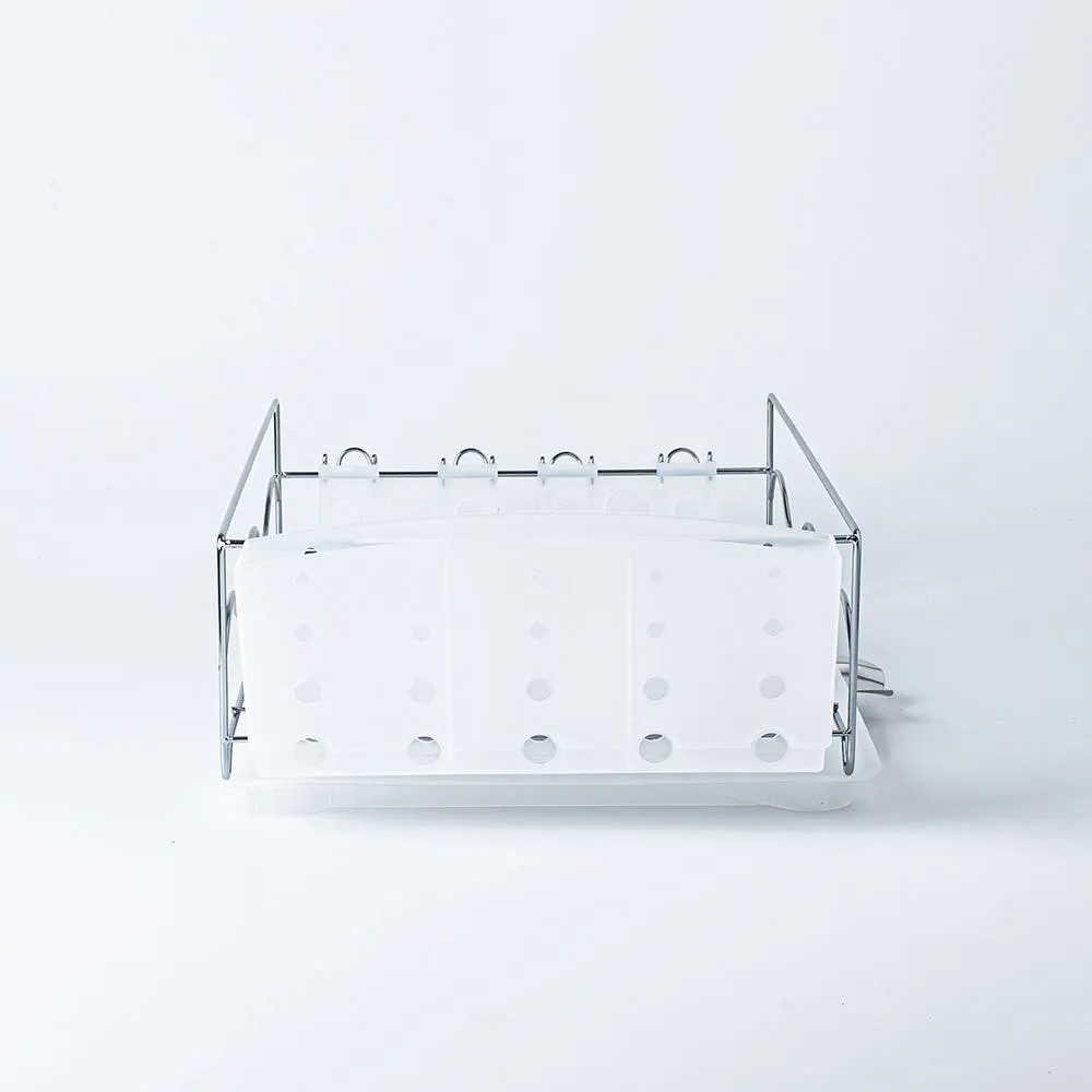 KSP Wave Dish Rack with Tray (Chrome