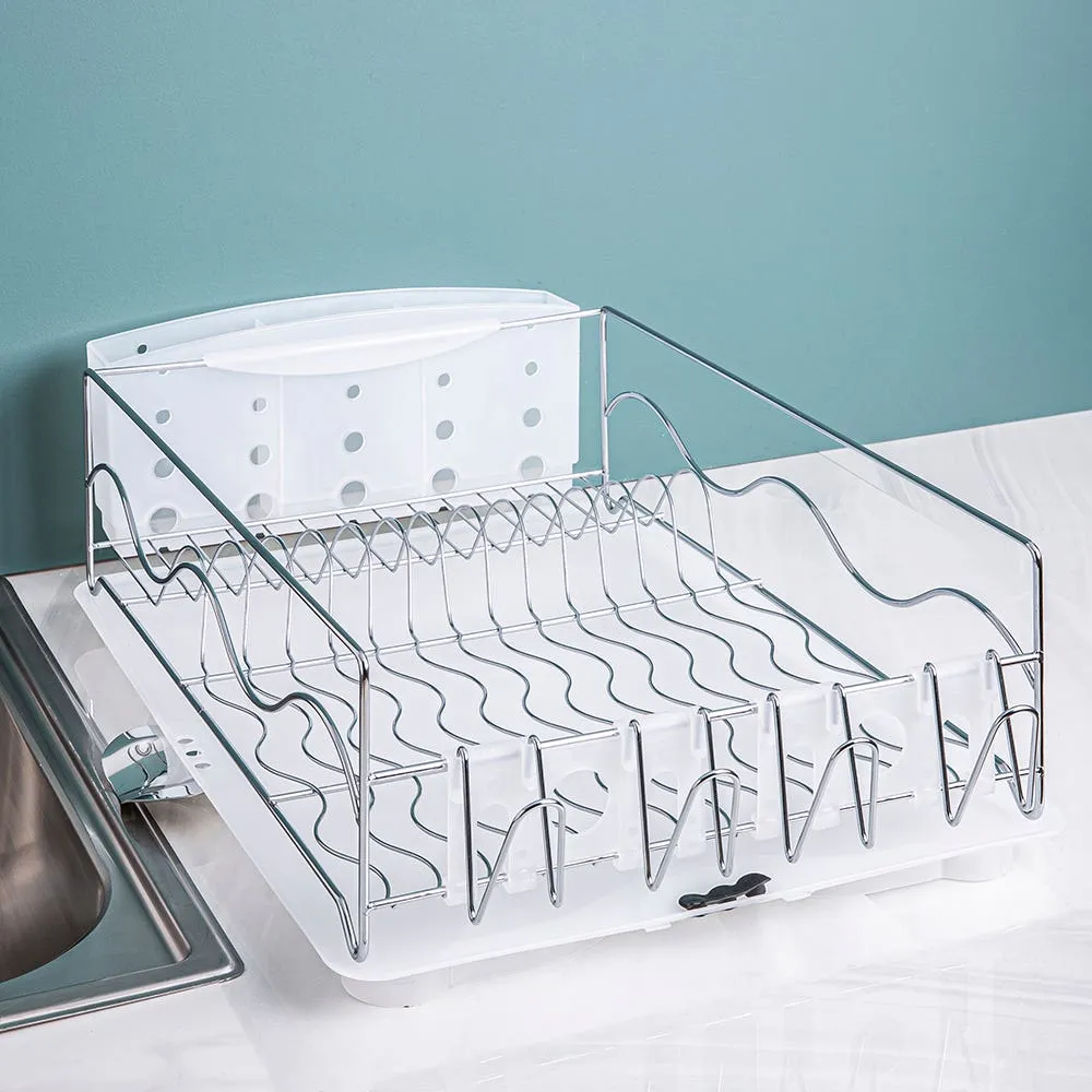 KSP Wave Dish Rack with Tray (Chrome