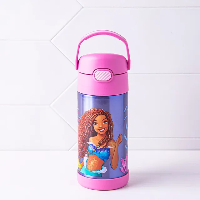  THERMOS FUNTAINER 12 Ounce Stainless Steel Vacuum Insulated Kids  Straw Bottle, Barbie: Home & Kitchen