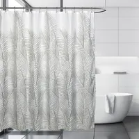 Moda At Home Polyester Fabric 'Lancaster' Shower Curtain (Grey)