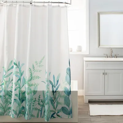 Moda At Home Polyester Fabric 'Agave' Shower Curtain