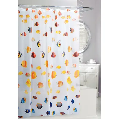 Moda At Home Peva 'Back To School' Shower Curtain (Multi Colour)