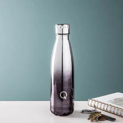 KSP Quench 'Ombre' 500mL Double-Wall Water Bottle (Silver)