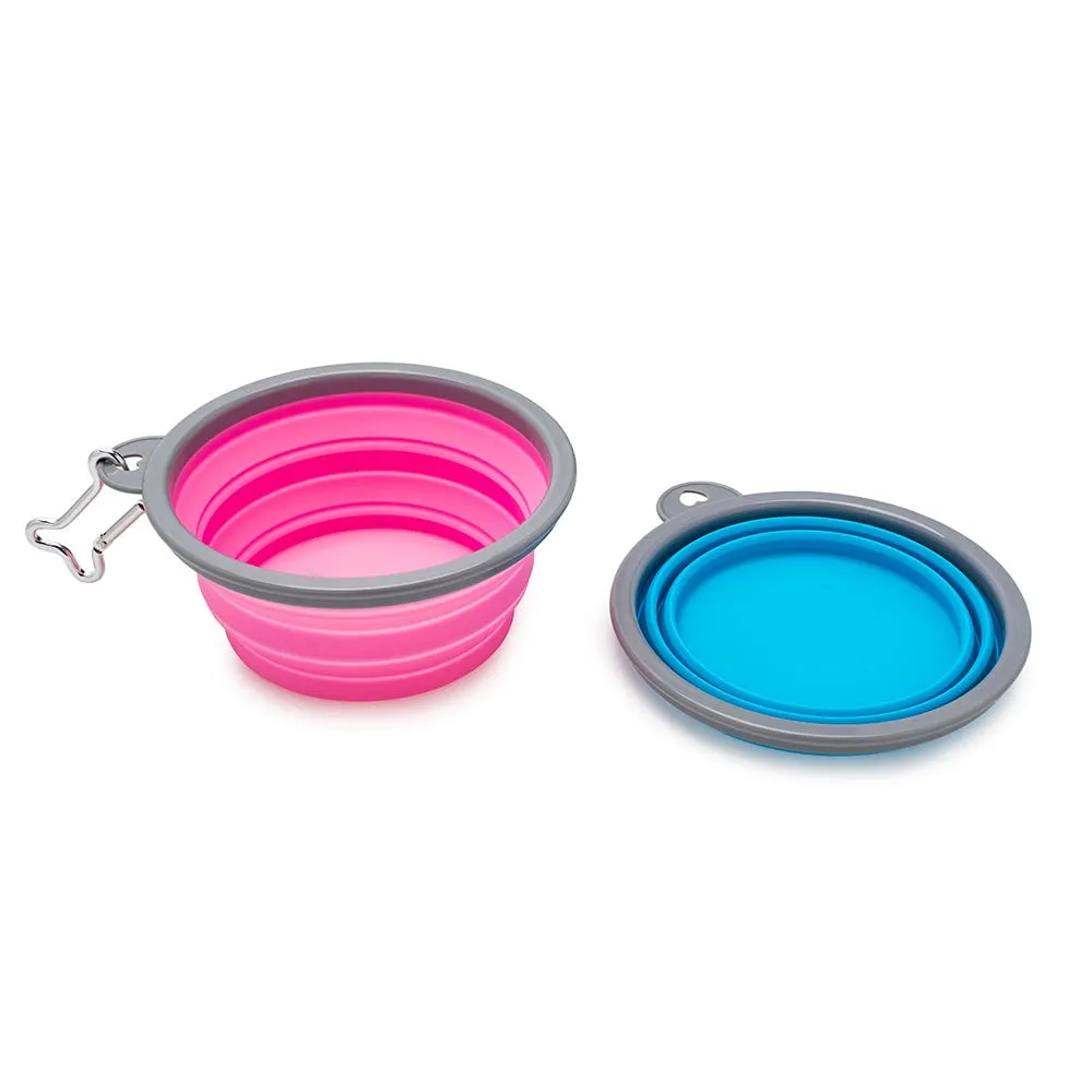 Nice Paws Pet Collapsible Food-Water Bowl 1L (Asstd.)