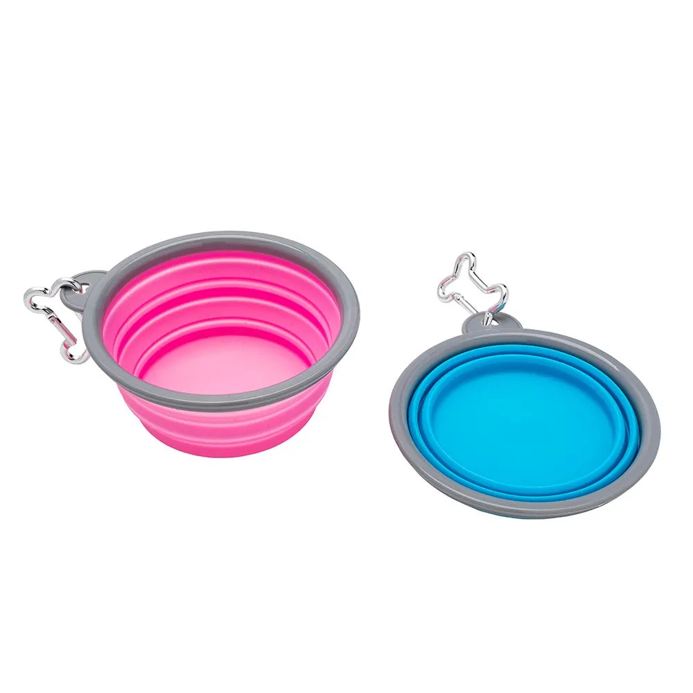 Nice Paws Pet Collapsible Food-Water Bowl 350ml (Asstd.)