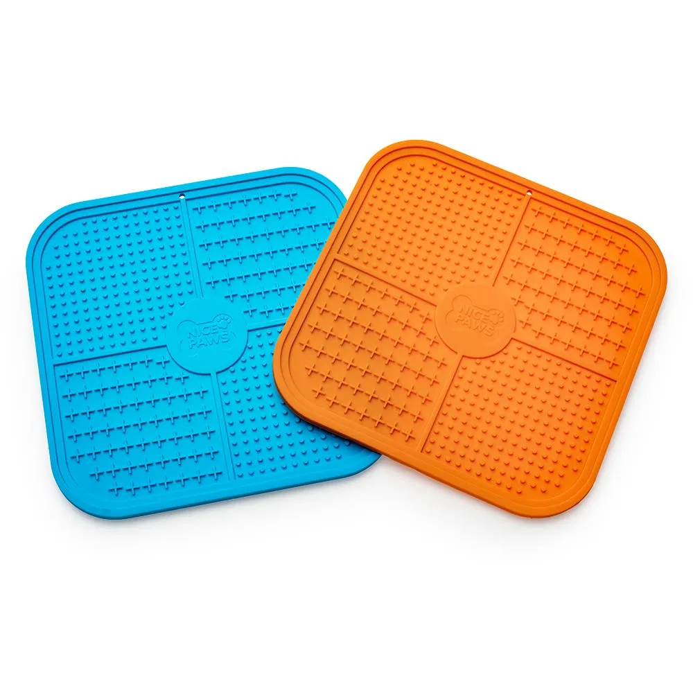 Nice Paws Pet Silicone Lick Mat 21cm Square (Asstd.)