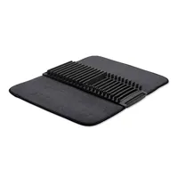 Umbra Udry Microfibre Drying Mat with Rack (Black)