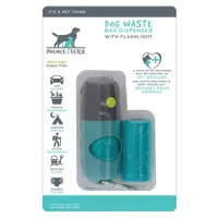 Pounce & Fetch Pet Life 'LED Flashlight' Dog Waste Dispenser w/40 Bags