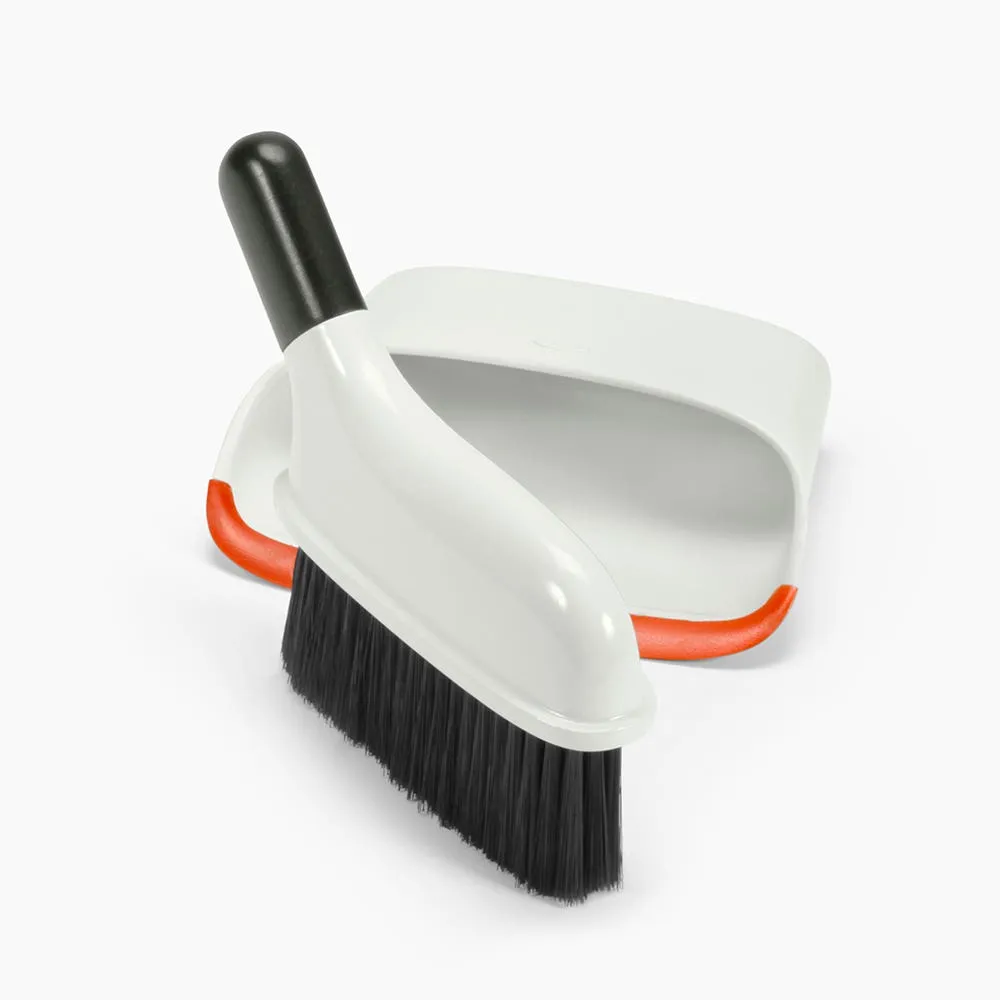 OXO Good Grips Compact Cleaning Dustpan w/ Brush - S/2 (White/Orange)