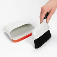 OXO Good Grips Compact Cleaning Dustpan w/ Brush - S/2 (White/Orange)