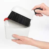 OXO Good Grips Compact Cleaning Dustpan w/ Brush - S/2 (White/Orange)