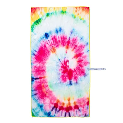 Waci Fast Drying 'Tie Dye' Microfiber Beach Towel (Multi Colour)