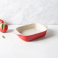 Staub Made In Portugal Rectangular Baking Dish 20x16cm (Cherry/White)