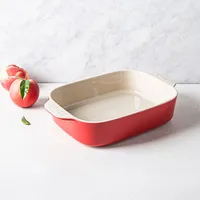 Staub Made In Portugal Rectangular Baking Dish 26x20cm (Cherry/White)