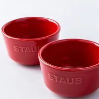 Staub Made In Portugal Ramekin - Set of 2 (Cherry/White)