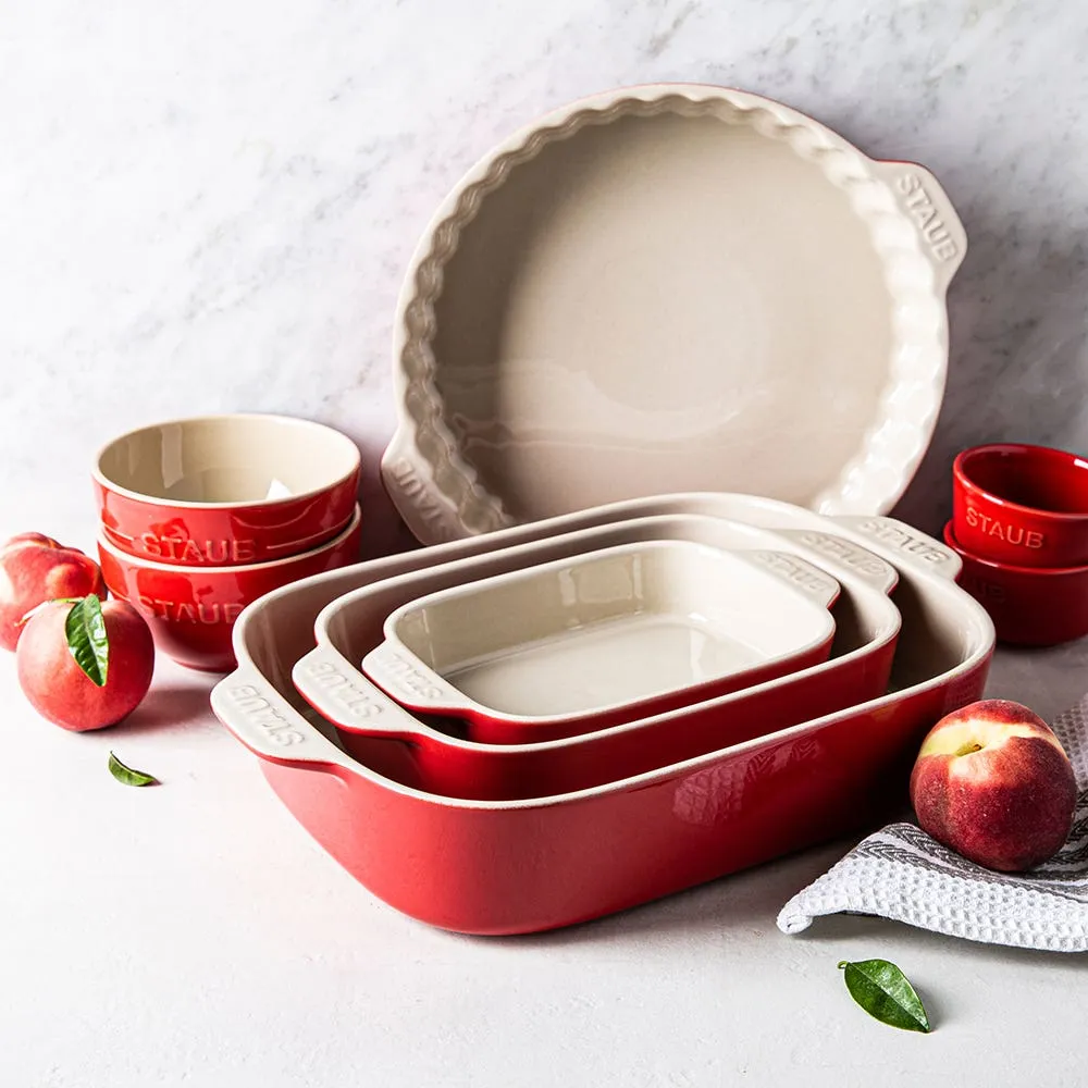 Staub Made In Portugal Ramekin - Set of 2 (Cherry/White)