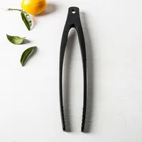 Staub Prep Simple Silicone Tongs (Black)