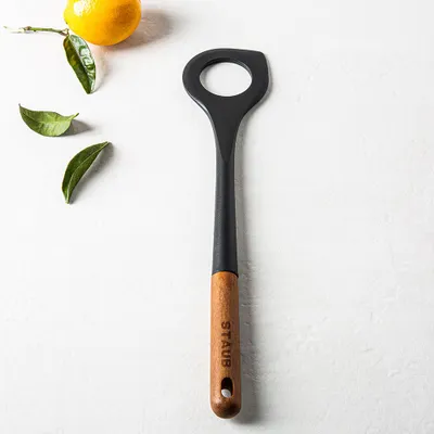Staub Prep Simple Silicone Risotto Spoon (Black)