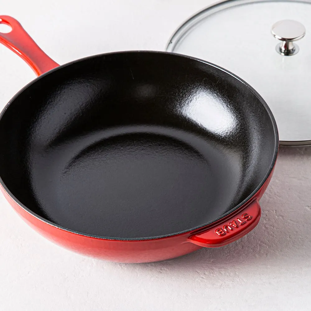 Staub France Daily Pan with Glass Lid 2.8L (Cherry)