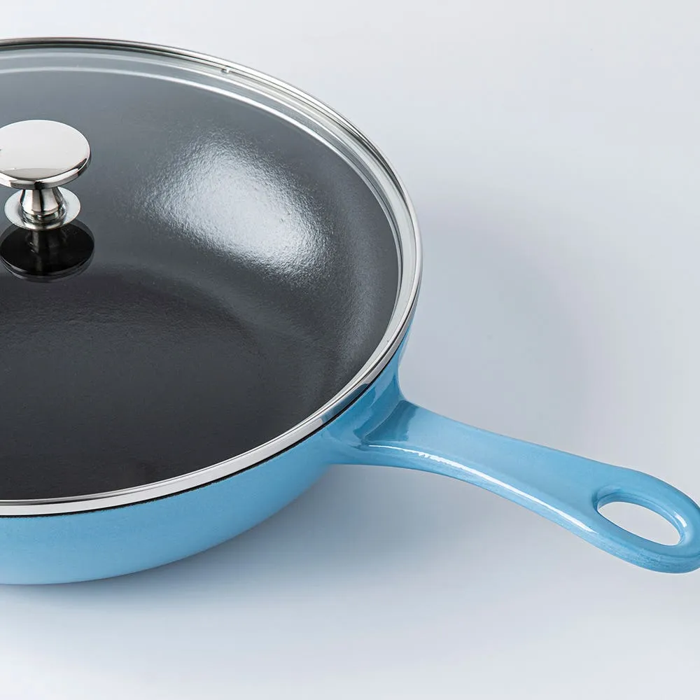 Staub France Daily Pan with Glass Lid 2.8L (Light Blue)