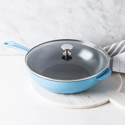 Staub France Daily Pan with Glass Lid 2.8L (Light Blue)
