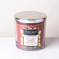 Empire Tuscany 3-Wick 'Autumn Amber' Glass Jar Candle 14 oz.