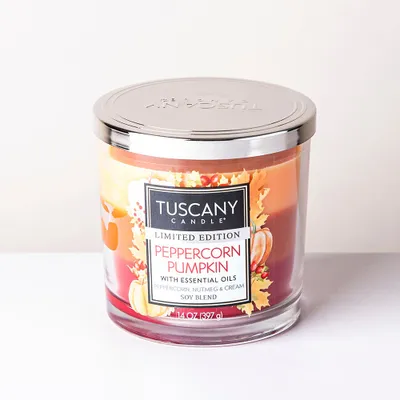 Empire Tuscany 3-Wick 'Peppercorn Pumpkin' Glass Jar Candle 14 oz