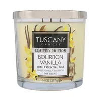 Empire Tuscany 3-Wick 'Bourbon Vanilla' Glass Jar Candle 14 oz