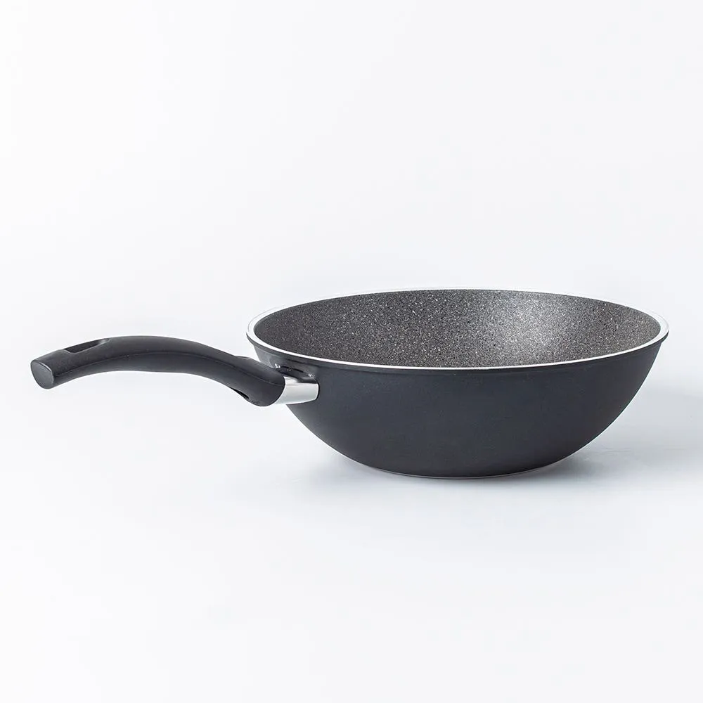 Ballarini Bologna Non-Stick Wok and Frypan - Set of 3 (Black/Grey)