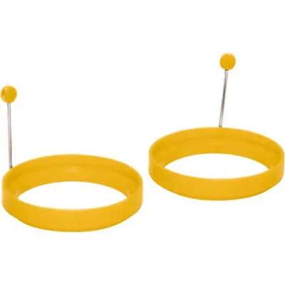 Trudeau Maison Silicone Egg Rings (Yellow) Set/2