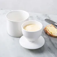 Maxwell & Williams Basic Porcelain Butter Crock-Keeper (White)