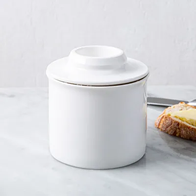 Maxwell & Williams Basic Porcelain Butter Crock-Keeper (White)