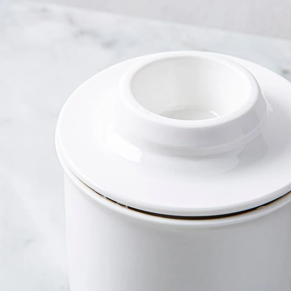 Maxwell & Williams Basic Porcelain Butter Crock-Keeper (White)