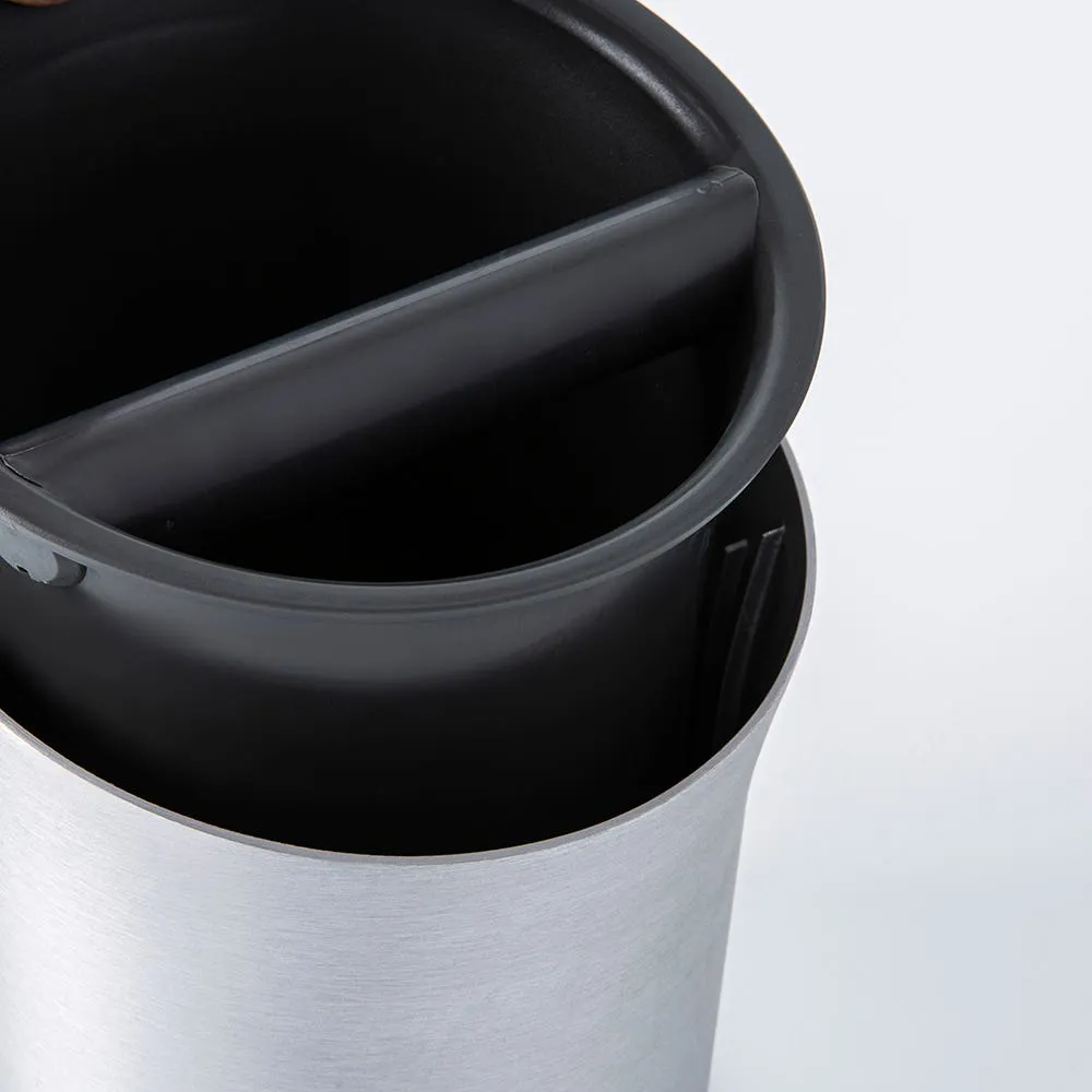 Breville Knock Box Espresso Puck Disposal Bin (Black/Stainless Steel)