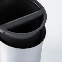 Breville Knock Box Espresso Puck Disposal Bin (Black/Stainless Steel)