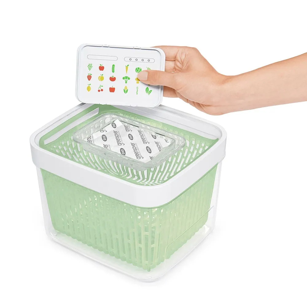 OXO Good Grips Green Produce Saver 4.3QT (White/Green)