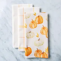 Harman Combo 'Pumpkin Patch' Cotton Kitchen Towel - Set of 3